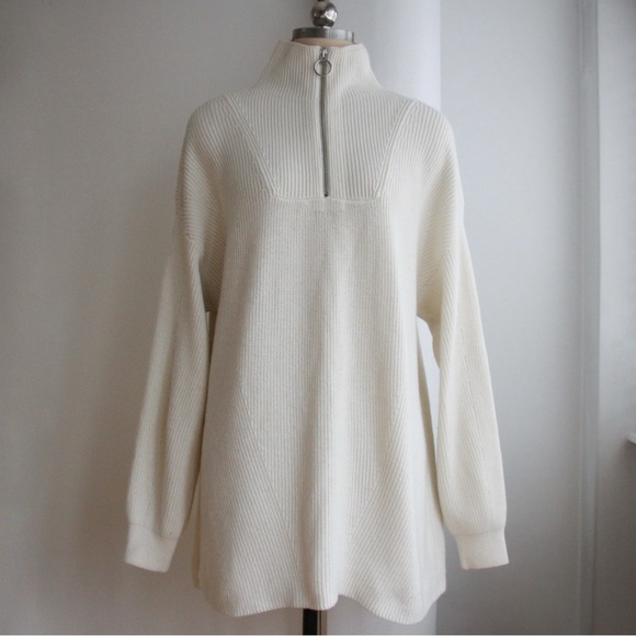 Club Monaco Quarter Zip Pullover Sweater - Picture 2 of 7